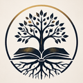 Anothen Study Bible — a tree rooted in an open Bible